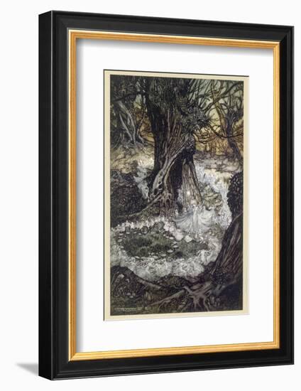 Dancing in Wood-Arthur Rackham-Framed Photographic Print