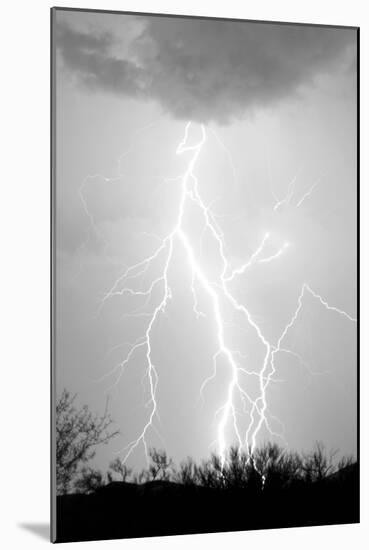 Dancing Lightning BW-Douglas Taylor-Mounted Photo