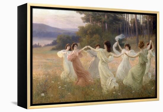 Dancing Maidens-Leopold Franz Kowalsky-Framed Premier Image Canvas