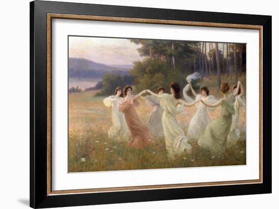 Dancing Maidens-Leopold Franz Kowalsky-Framed Giclee Print