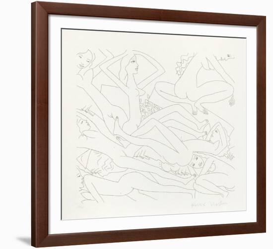 Dancing Nudes - II-Knox Martin-Framed Limited Edition