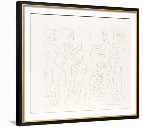 Dancing Nudes - III-Knox Martin-Framed Limited Edition