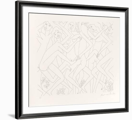 Dancing Nudes - IV-Knox Martin-Framed Limited Edition