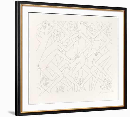 Dancing Nudes - IV-Knox Martin-Framed Limited Edition