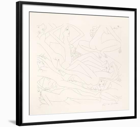 Dancing Nudes - V-Knox Martin-Framed Limited Edition