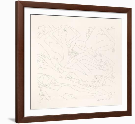 Dancing Nudes - V-Knox Martin-Framed Limited Edition