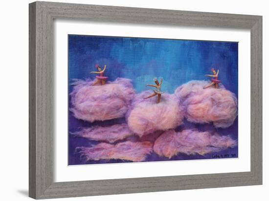 Dancing on Sunset Clouds-Cody Alice Moore-Framed Art Print