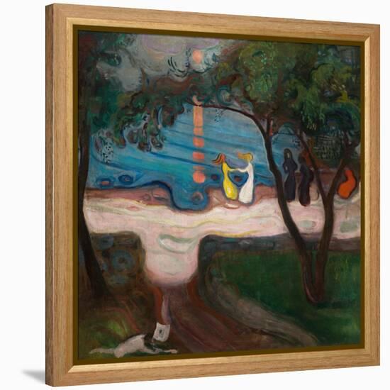 Dancing on the Shore-Edvard Munch-Framed Premier Image Canvas