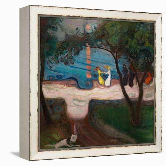 Dancing on the Shore-Edvard Munch-Framed Premier Image Canvas