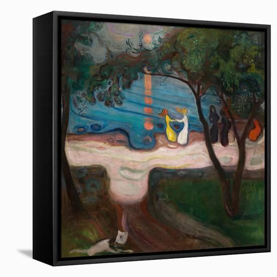 Dancing on the Shore-Edvard Munch-Framed Premier Image Canvas