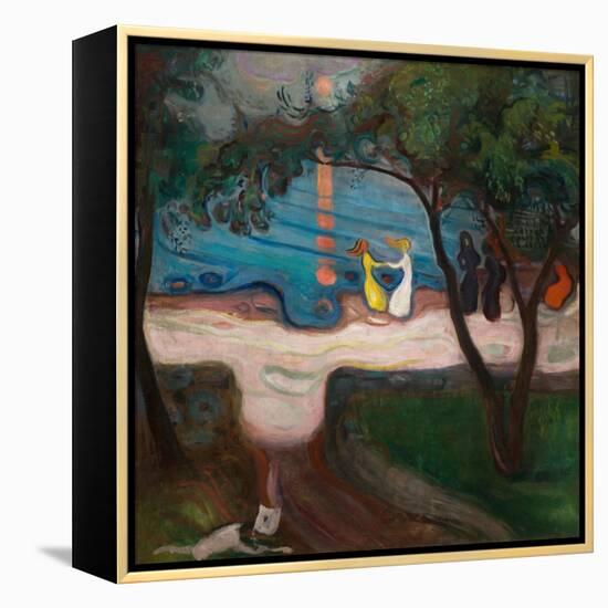 Dancing on the Shore-Edvard Munch-Framed Premier Image Canvas