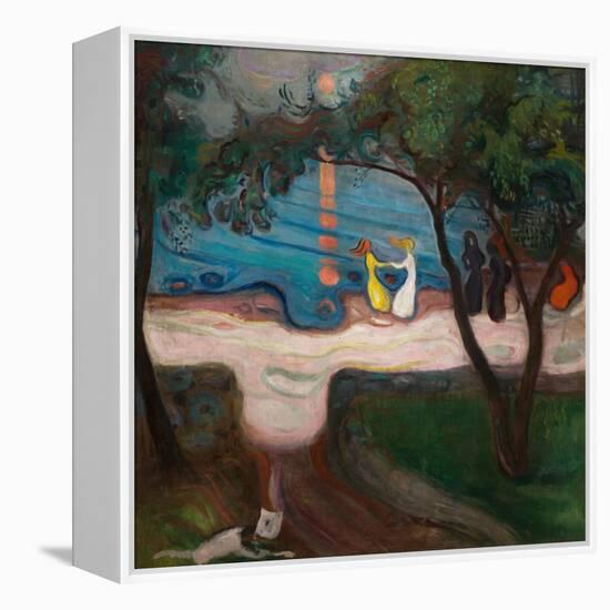 Dancing on the Shore-Edvard Munch-Framed Premier Image Canvas