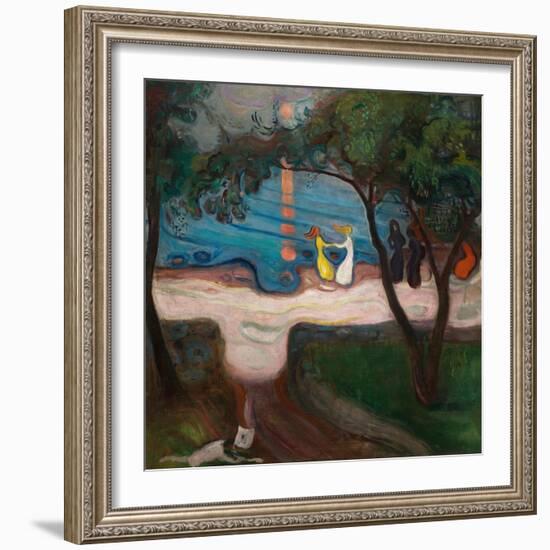 Dancing on the Shore-Edvard Munch-Framed Giclee Print