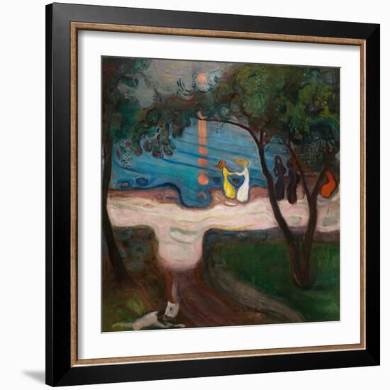 Dancing on the Shore-Edvard Munch-Framed Giclee Print