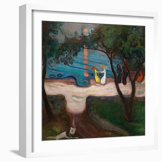 Dancing on the Shore-Edvard Munch-Framed Giclee Print