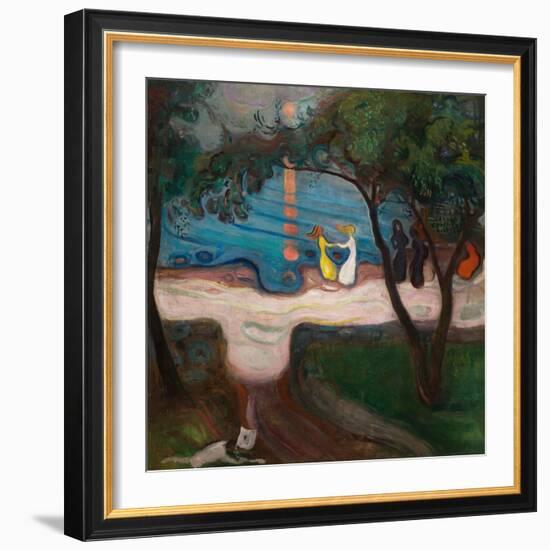 Dancing on the Shore-Edvard Munch-Framed Giclee Print