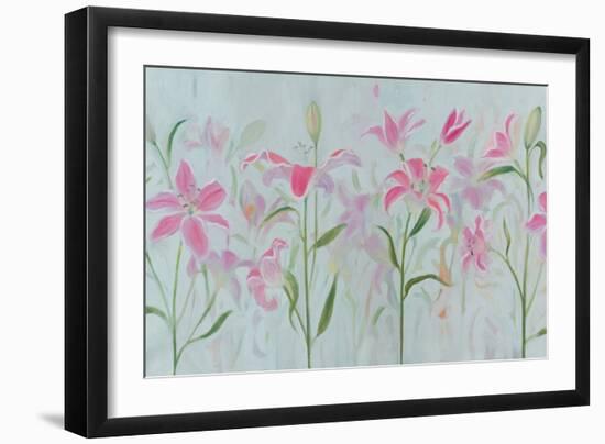 Dancing Pink Trio III-Sandra Iafrate-Framed Art Print