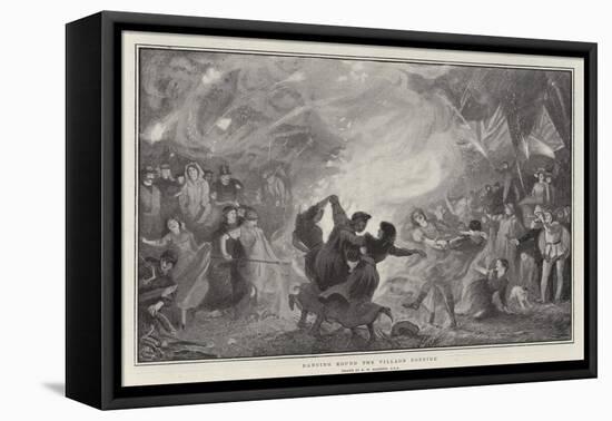 Dancing Round the Village Bonfire-Robert Walker Macbeth-Framed Premier Image Canvas