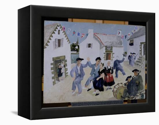 Dancing Sailors, Brittany, 1930-Christopher Wood-Framed Premier Image Canvas