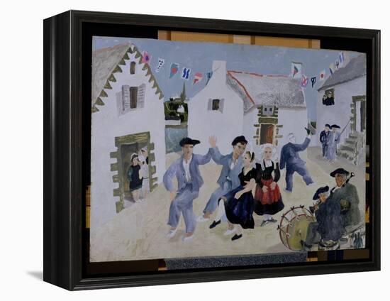 Dancing Sailors, Brittany, 1930-Christopher Wood-Framed Premier Image Canvas