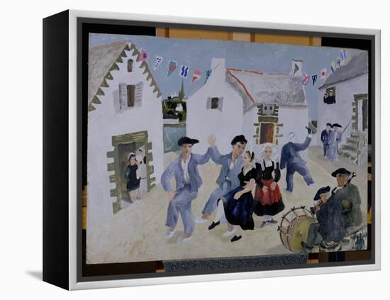 Dancing Sailors, Brittany, 1930-Christopher Wood-Framed Premier Image Canvas