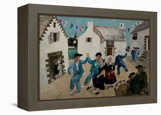 Dancing Sailors, Brittany, France, 1930 (Oil & Household Paint on Board)-Christopher Wood-Framed Premier Image Canvas