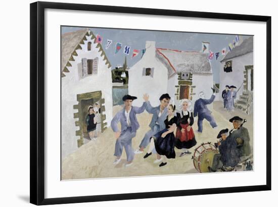 Dancing Sailors, Brittany, France-Christopher Wood-Framed Premium Giclee Print