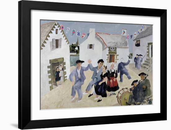 Dancing Sailors, Brittany, France-Christopher Wood-Framed Premium Giclee Print