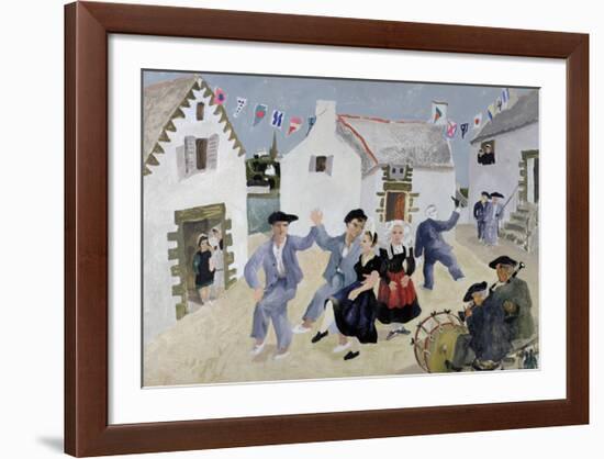 Dancing Sailors, Brittany, France-Christopher Wood-Framed Premium Giclee Print