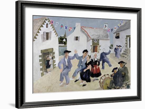 Dancing Sailors, Brittany, France-Christopher Wood-Framed Premium Giclee Print