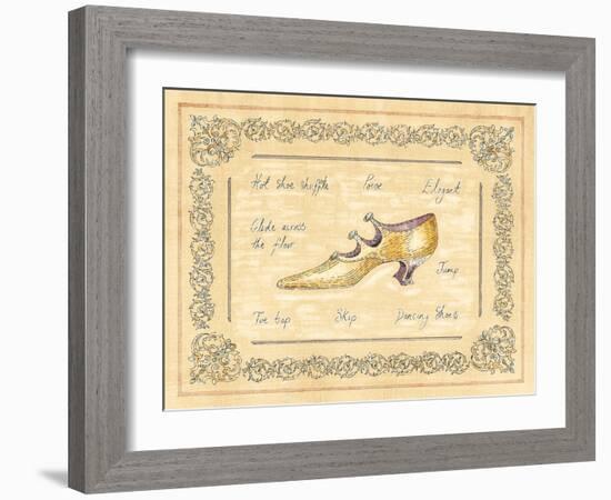 Dancing Shoe-Banafshe Schippel-Framed Art Print