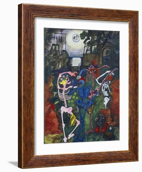 Dancing Skeletons-Edward Burra-Framed Giclee Print