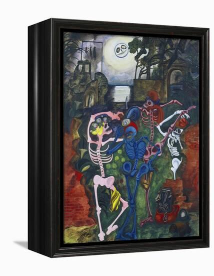 Dancing Skeletons-Edward Burra-Framed Premier Image Canvas