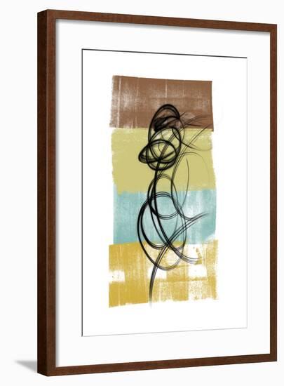 Dancing Swirl II-Alonzo Saunders-Framed Art Print