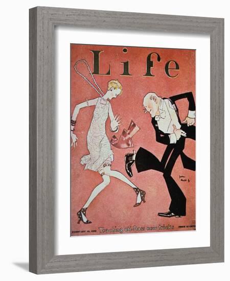 Dancing the Charleston During the 'Roaring Twenties', Cover of Life Magazine, 18th February, 1928-null-Framed Giclee Print