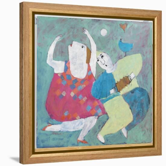 Dancing to His Tune, 2002-Susan Bower-Framed Premier Image Canvas