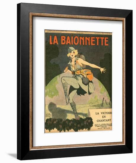 Dancing to Victory 1918-Georges Leonnec-Framed Art Print