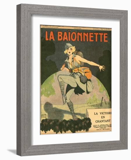 Dancing to Victory 1918-Georges Leonnec-Framed Art Print