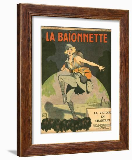 Dancing to Victory 1918-Georges Leonnec-Framed Art Print