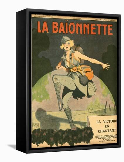 Dancing to Victory 1918-Georges Leonnec-Framed Stretched Canvas