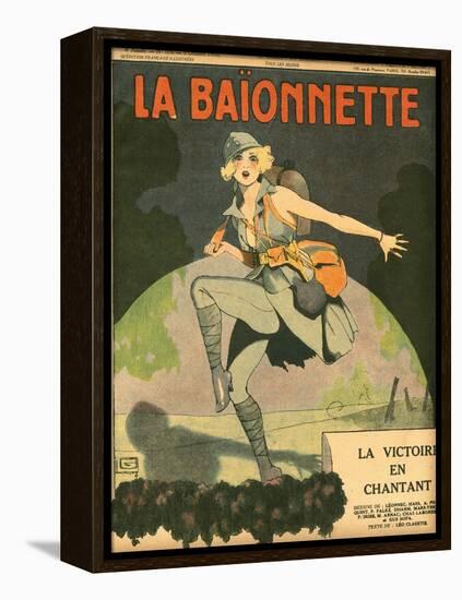 Dancing to Victory 1918-Georges Leonnec-Framed Stretched Canvas