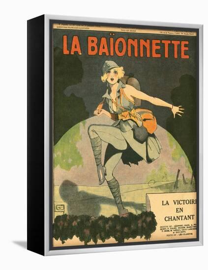 Dancing to Victory 1918-Georges Leonnec-Framed Stretched Canvas