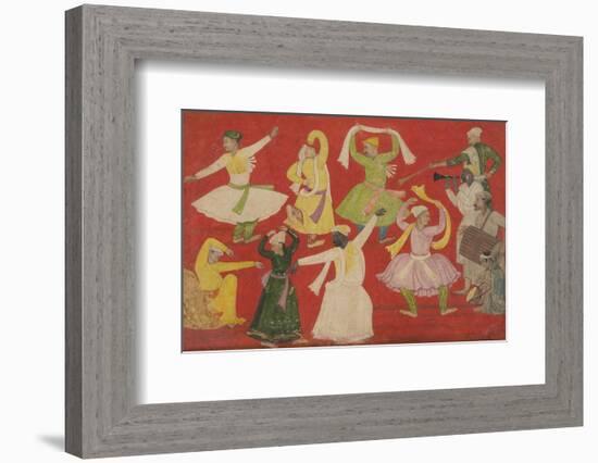 Dancing Villagers, 1730-Pandit Seu-Framed Art Print