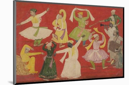 Dancing Villagers, 1730-Pandit Seu-Mounted Art Print