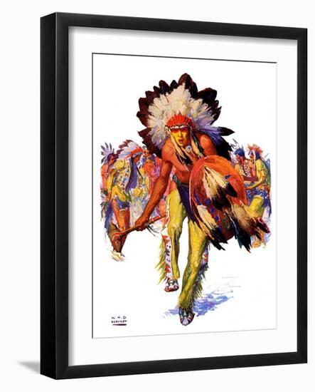 "Dancing Warrior,"April 4, 1936-William Henry Dethlef Koerner-Framed Giclee Print