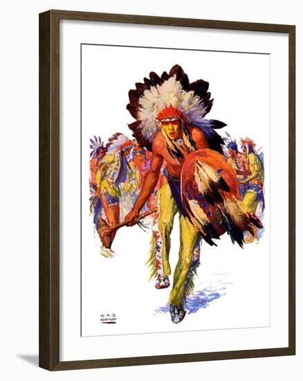 "Dancing Warrior,"April 4, 1936-William Henry Dethlef Koerner-Framed Giclee Print