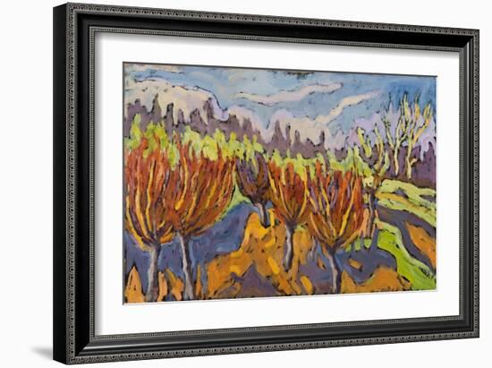 Dancing Willows, 2007-Marta Martonfi-Benke-Framed Giclee Print