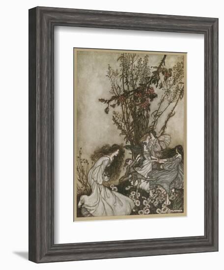 Dancing-Arthur Rackham-Framed Photographic Print