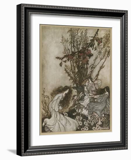 Dancing-Arthur Rackham-Framed Photographic Print