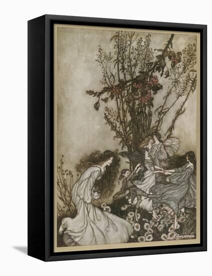 Dancing-Arthur Rackham-Framed Premier Image Canvas